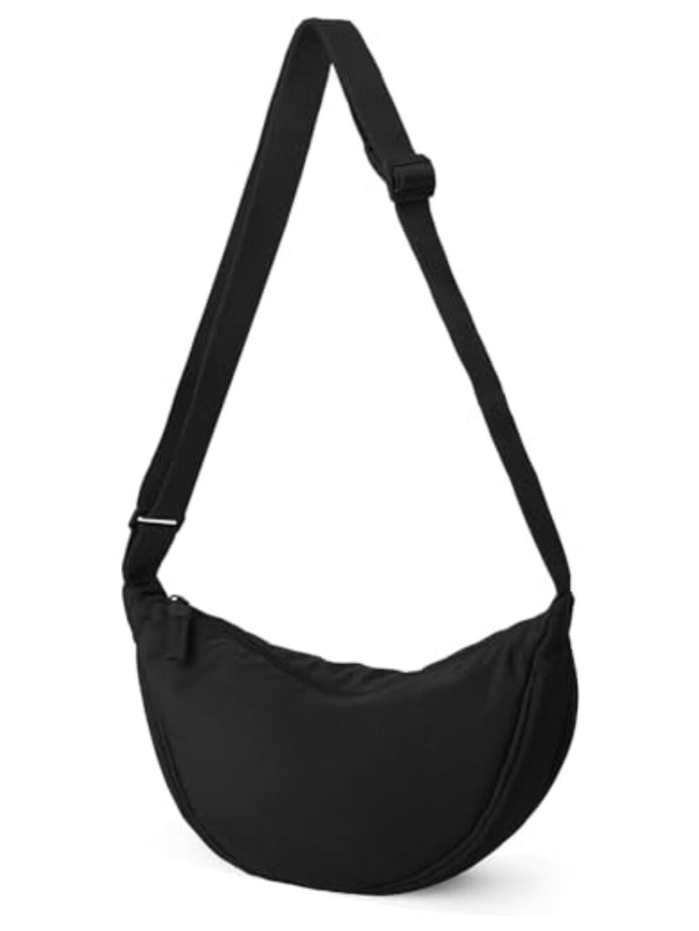 Nylon Crescent Crossbody Hobo Sling Bag Small Shoulder Purse Adjustable Strap